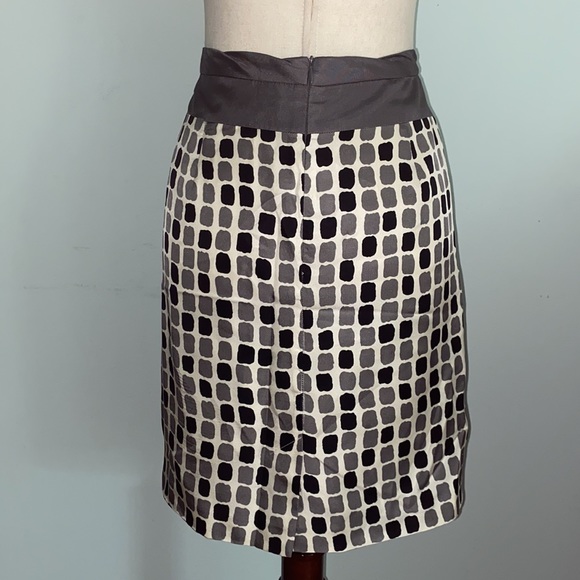 Yoana Baraschi Anthropologie Silk Tile Gingham Slip Skirt - 6 - Picture 6 of 12